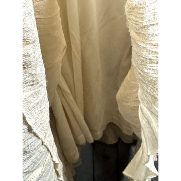 MIKAROSE LADIES IVORY COLORED BOHO STYLE DRESS (L)   WORN ONCE EUC‎     G-36 - Picture 4 of 5